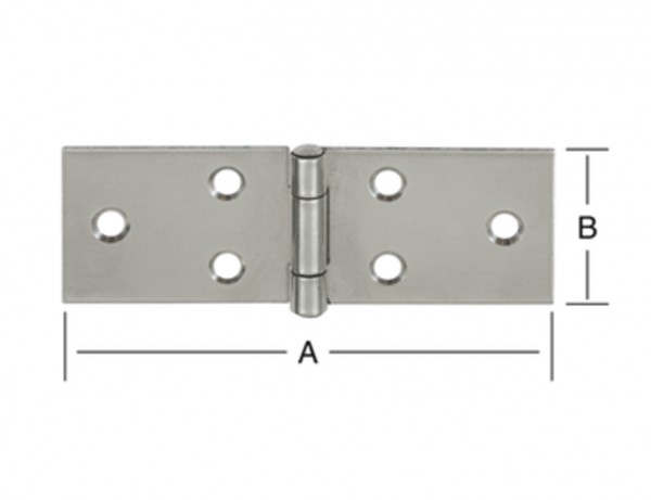 Breites Tischband 80 x 28 mm VA