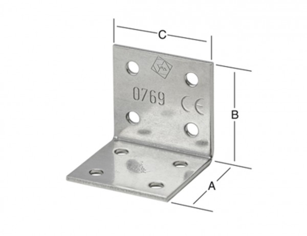 Winkelverbinder 50 x 50 x 40 mm