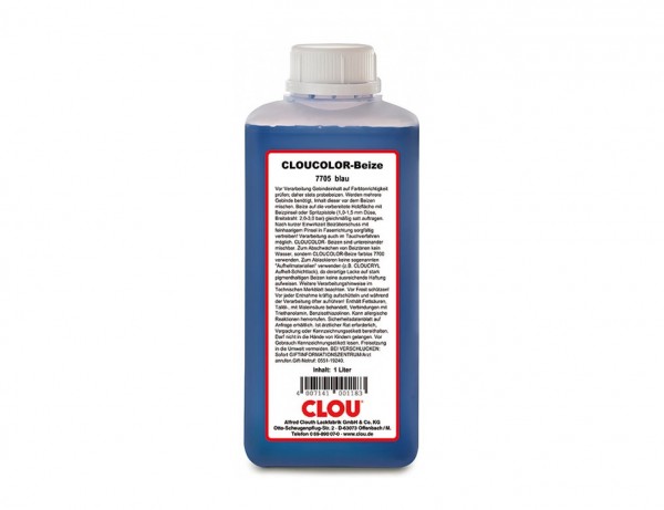 CLOUCOLOR-Beize | Die farbstarke Profibeize in diversen Farbtönen | Für Spielzeug geeignet | 1 Liter