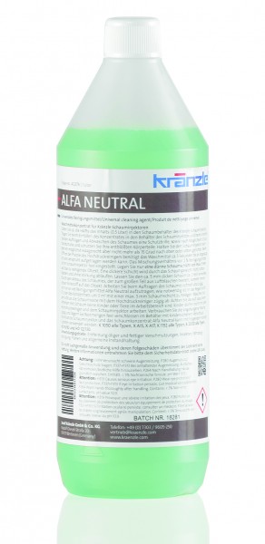 Schaumreiniger Alfa Neutral | 1 Liter Flasche
