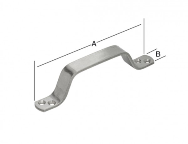 Handgriffe 200 x 20 mm | Edelstahl V2A