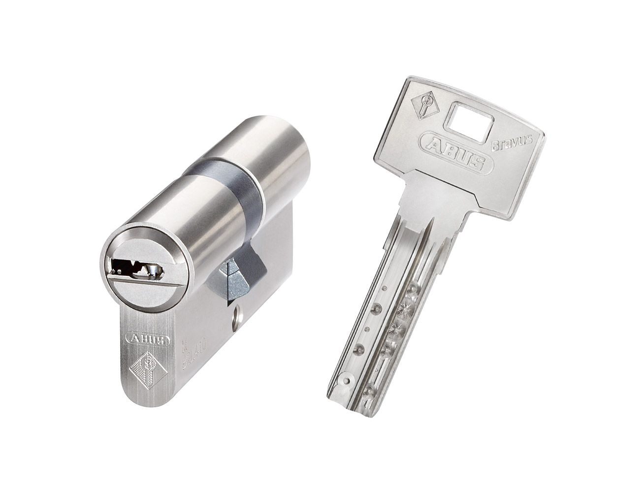 Individual ABUS Bravus2000 Sicherheits-Schließzylinder Knaufzylinder Z45/K50mm 