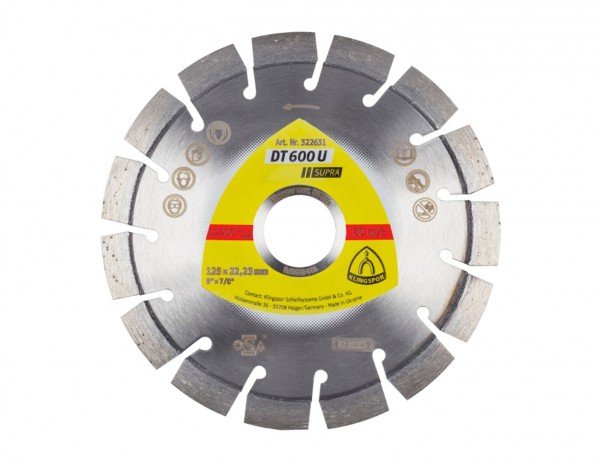 Diamant-Trennscheibe DT 600 U Supra für den vielfältigen Einsatz in Beton, Altbeton & Kalksandstein