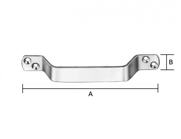 Handgriff | 200 x 20 x 4 mm | verzinkt