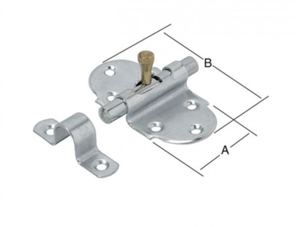 Feder-Grendelriegel 40 x 76 mm