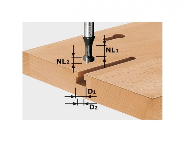 T-Nutfräser HW S8 D10,5/NL13