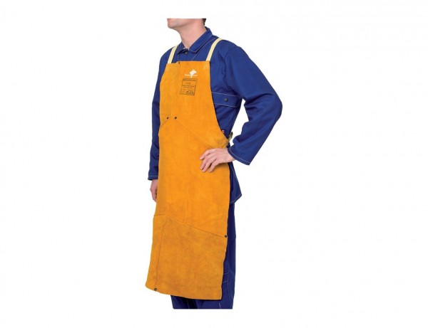Schweißerschürze Golden Brown™ | Selbsteinstellbar | Mit Kevlar® Faden vernäht | 107 x 80 cm
