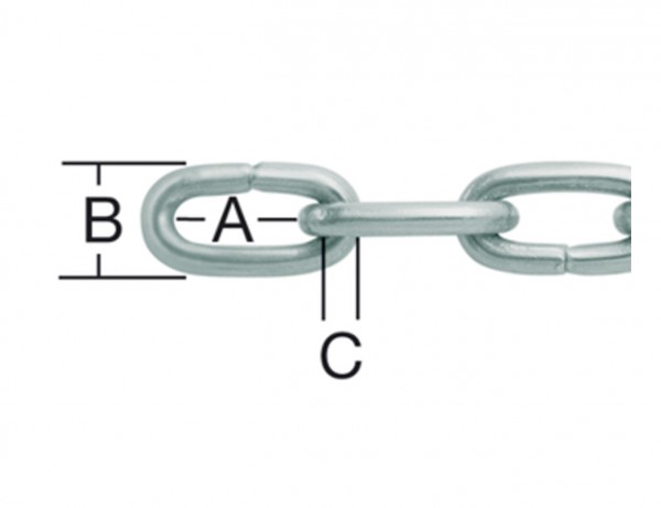 Uhrkette 7 x 4,5 x 1,1 mm