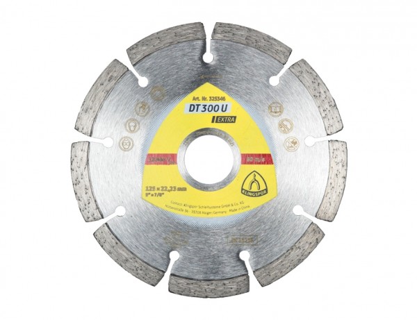 Diamant-Trennscheibe DT 300 U Extra für Baustellenmaterialien und Beton | Ø 115 mm