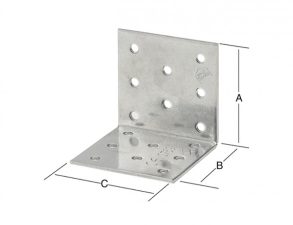 Lochplatten-Winkel 60 x 60 x 60 mm