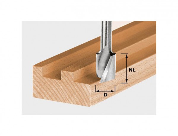 Spiralnutfräser HS Spi S8 D8/19