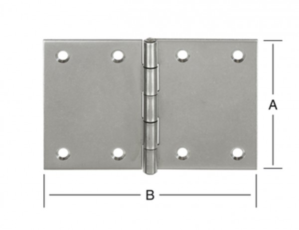 Breites Scharnier 60 x 90 mm VA