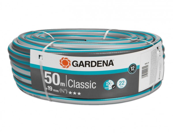 Classic Gartenschlauch 19 mm (3/4&quot;) | 50 Meter | Für einfachen und vielseitigen Einsatz im Garten