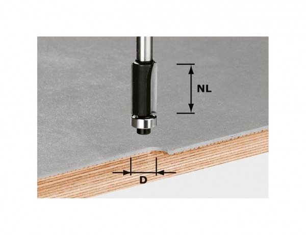 Bündigfräser HW S8 D12,7/NL25
