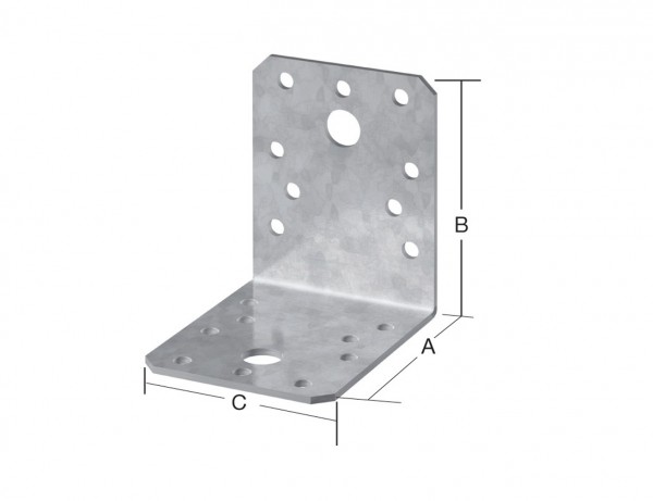 Winkelverbinder | 90 x 90 x 65 mm | verzinkt