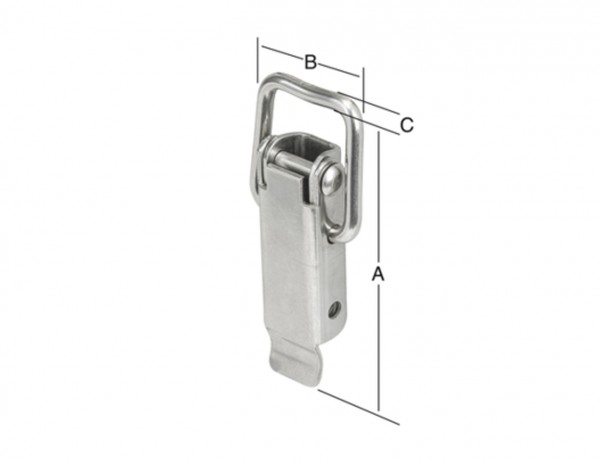 Kistenverschluss 52 x 23 x Ø 3,0 mm