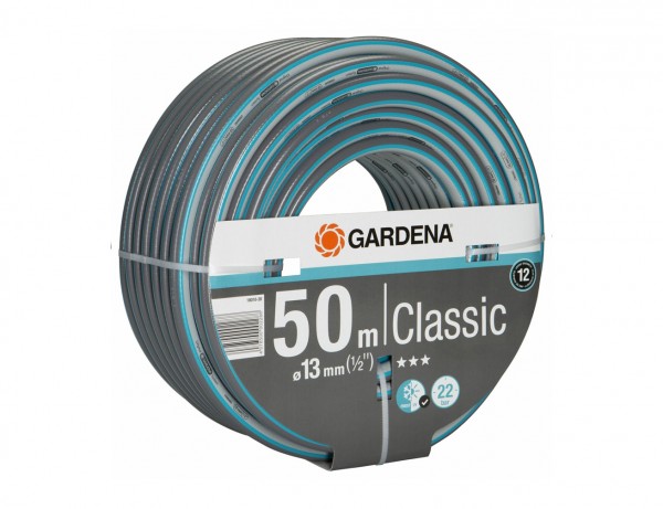 Classic Gartenschlauch 13 mm (1/2&quot;) | 50 Meter | Für einfachen und vielseitigen Einsatz im Garten