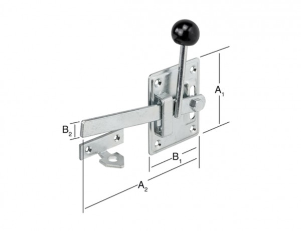 Gartentorfalle 100/183 x 80/20 mm