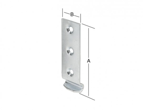 Schließhaken verzinkt 46 x 15 mm