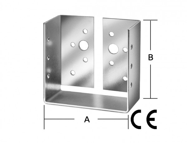Balkenschuhe Typ B | 90 x 88 mm | verzinkt