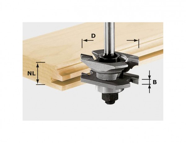 Profil-Nutfräser HW S8 D46 x D12-NT