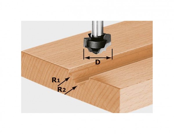 Profilfräser HW S8 D19/R5/R4